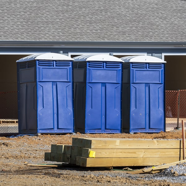 are there any restrictions on what items can be disposed of in the porta potties in Buckskin